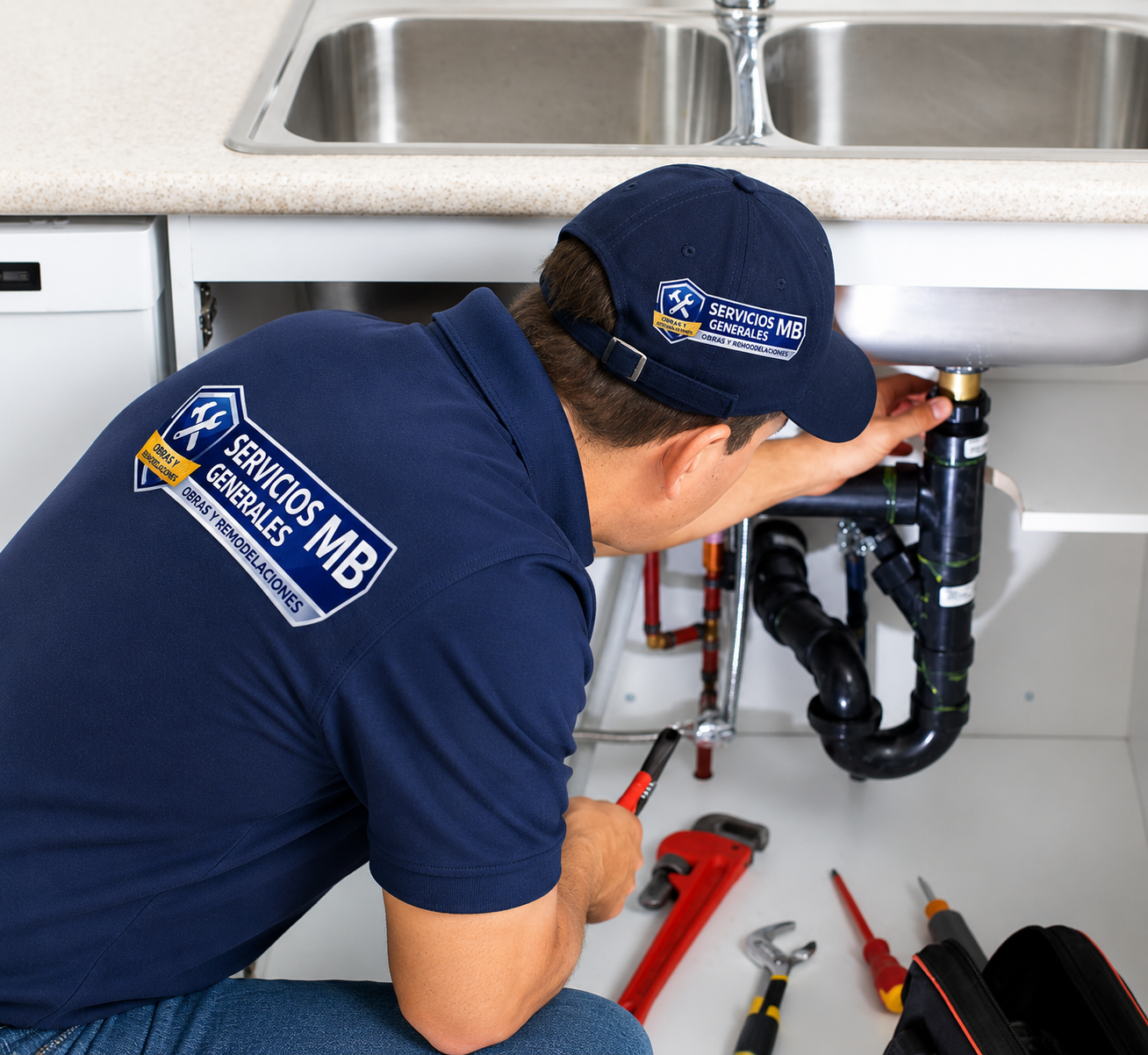 Gasfitero reparando tuberías y sanitarios en Cajamarca